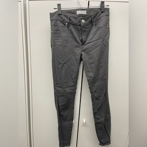 Loft grey skinny stretch pants, size 2 / 26
